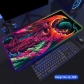 Eco-friendly Monster Glowing RGB LED Mouse Pad 4mm Thickness for Gaming Keyboard USB Anti-slip Rubber Base Desk Mat